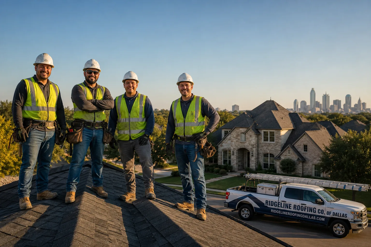 Ridgeline Roofing Co. of Dallas roofing team